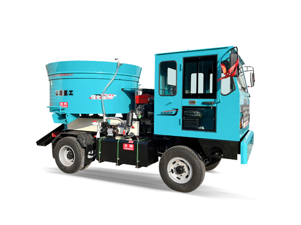 Flat head dual power mixer truck