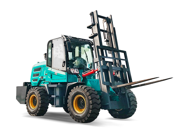 Four wheel drive off-road forklift